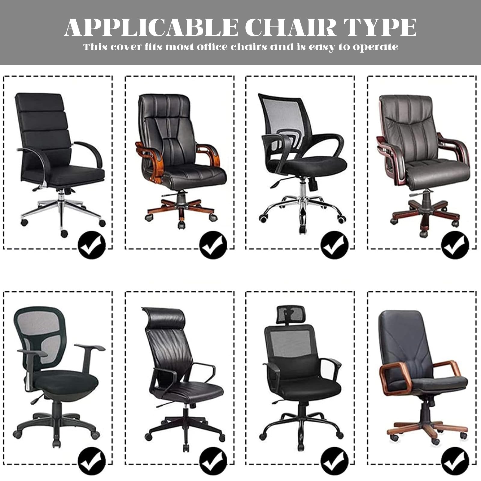 Stars Carved in Stone Office Chair Cover (Made in the USA)