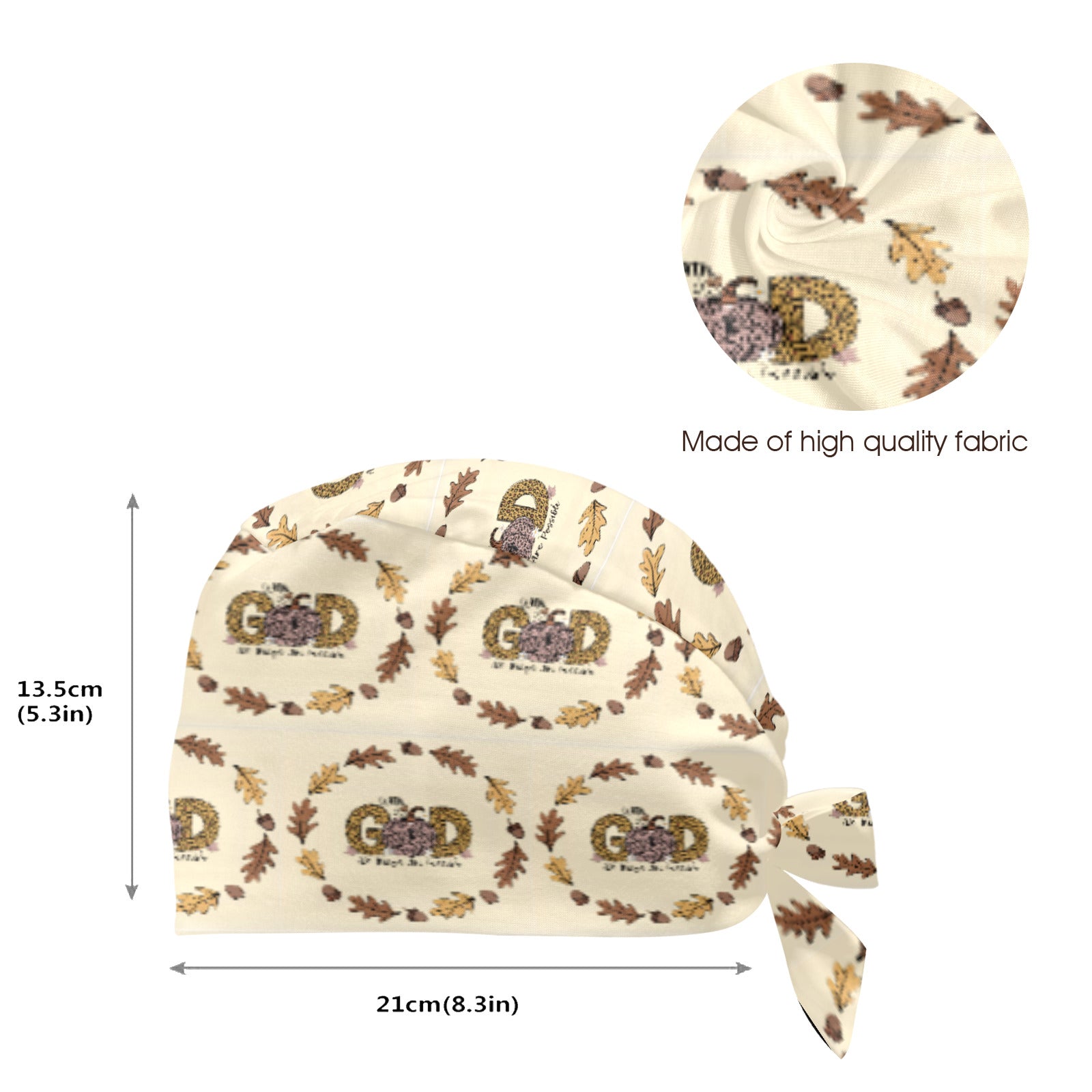 With God All Things Are Possible Medical Scrub Cap (Made in USA)