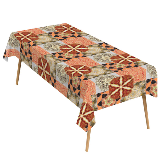 Crazy Quilt Heritage Revival Rectangular Tablecloth 120" x 60"(Made in Queens)