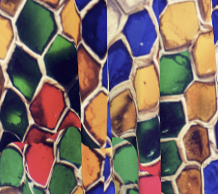 Colorful Diamond Design One Size Wrap Skirt