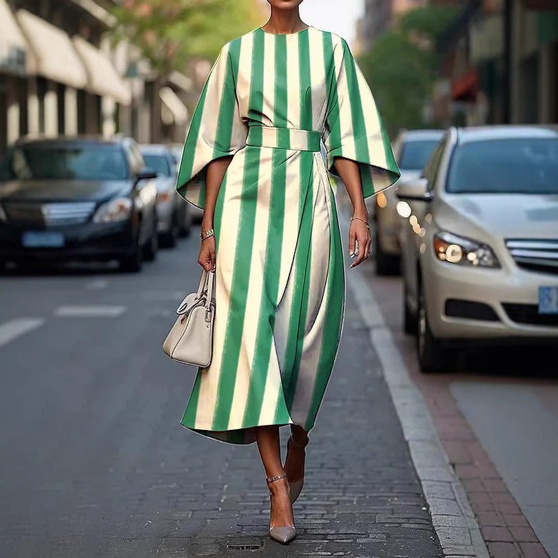 Female Creative Casual Printing Elegant Dress