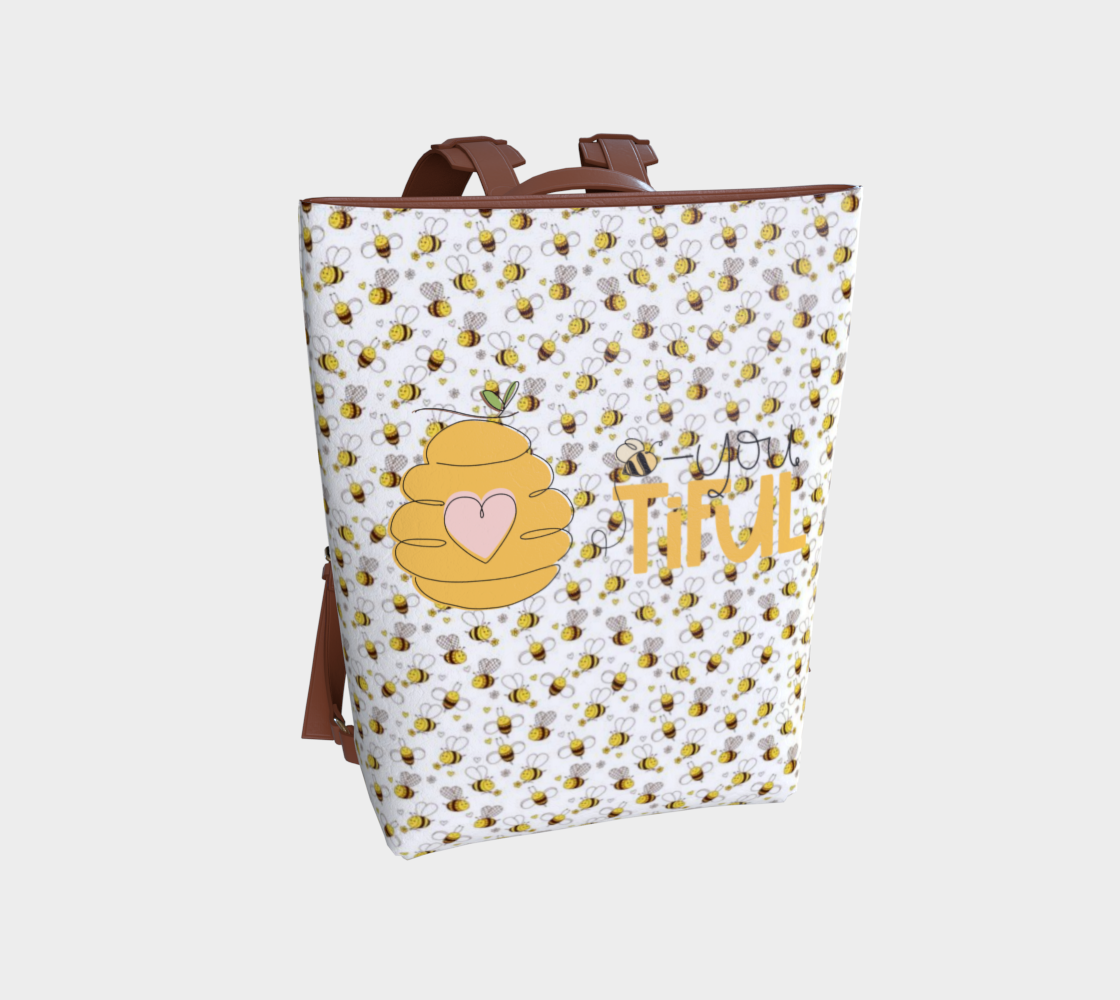 Bee-You-Tiful Honey Vegan Leather Backpack