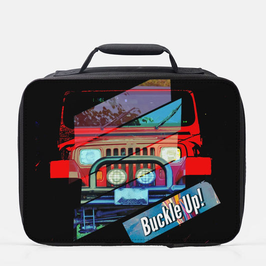 Buckle Up!  Four Wheel Drive Small Insulated Lunch Box - Shell Design Boutique