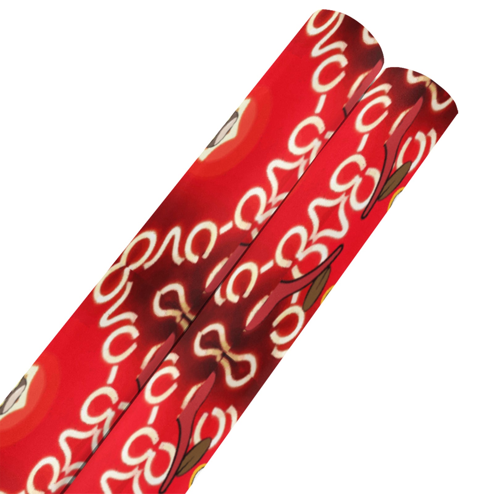 Rudolph Face Holiday Gift Wrapping Paper 58