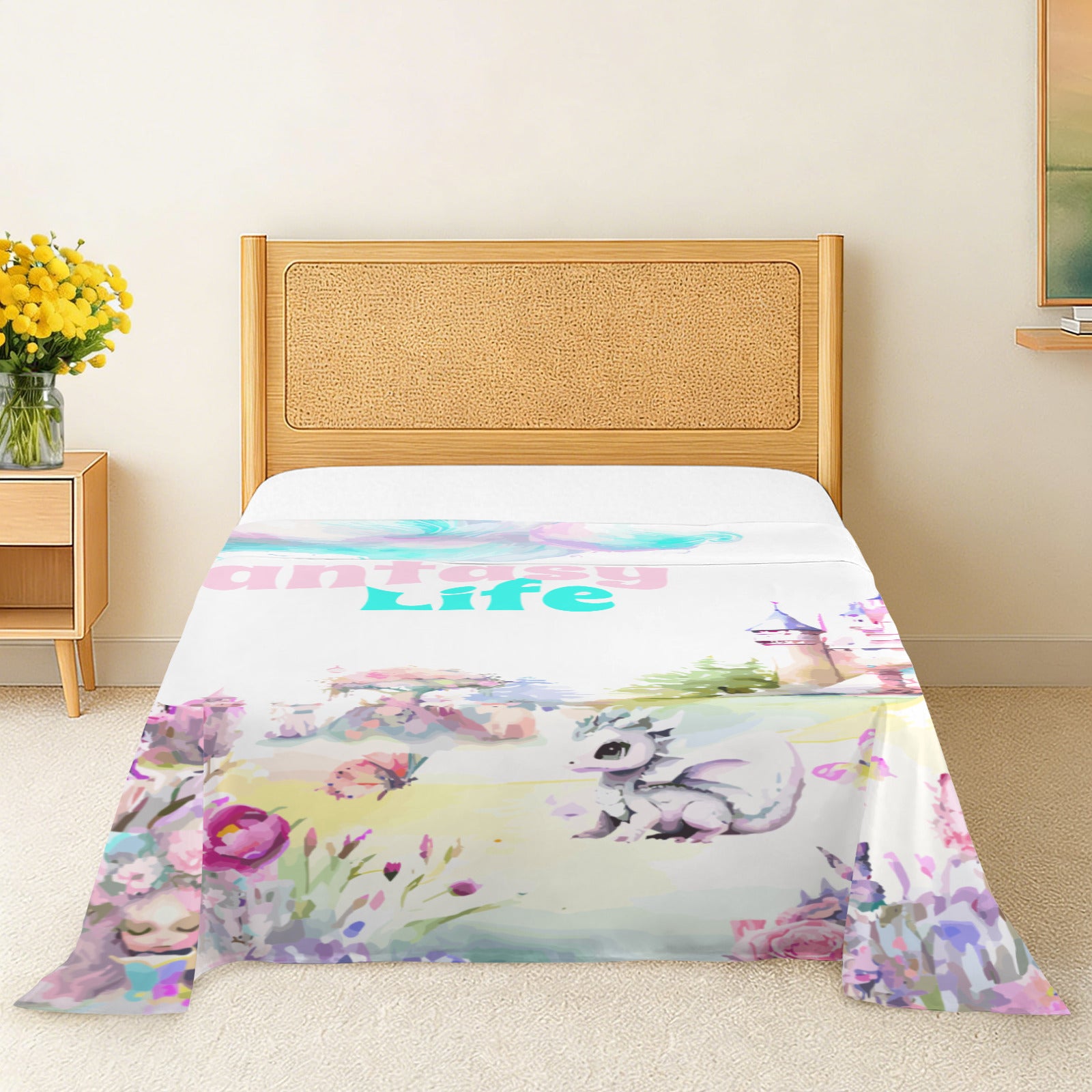 Fantasy Life Twin Size Sheet Set - 3 pieces