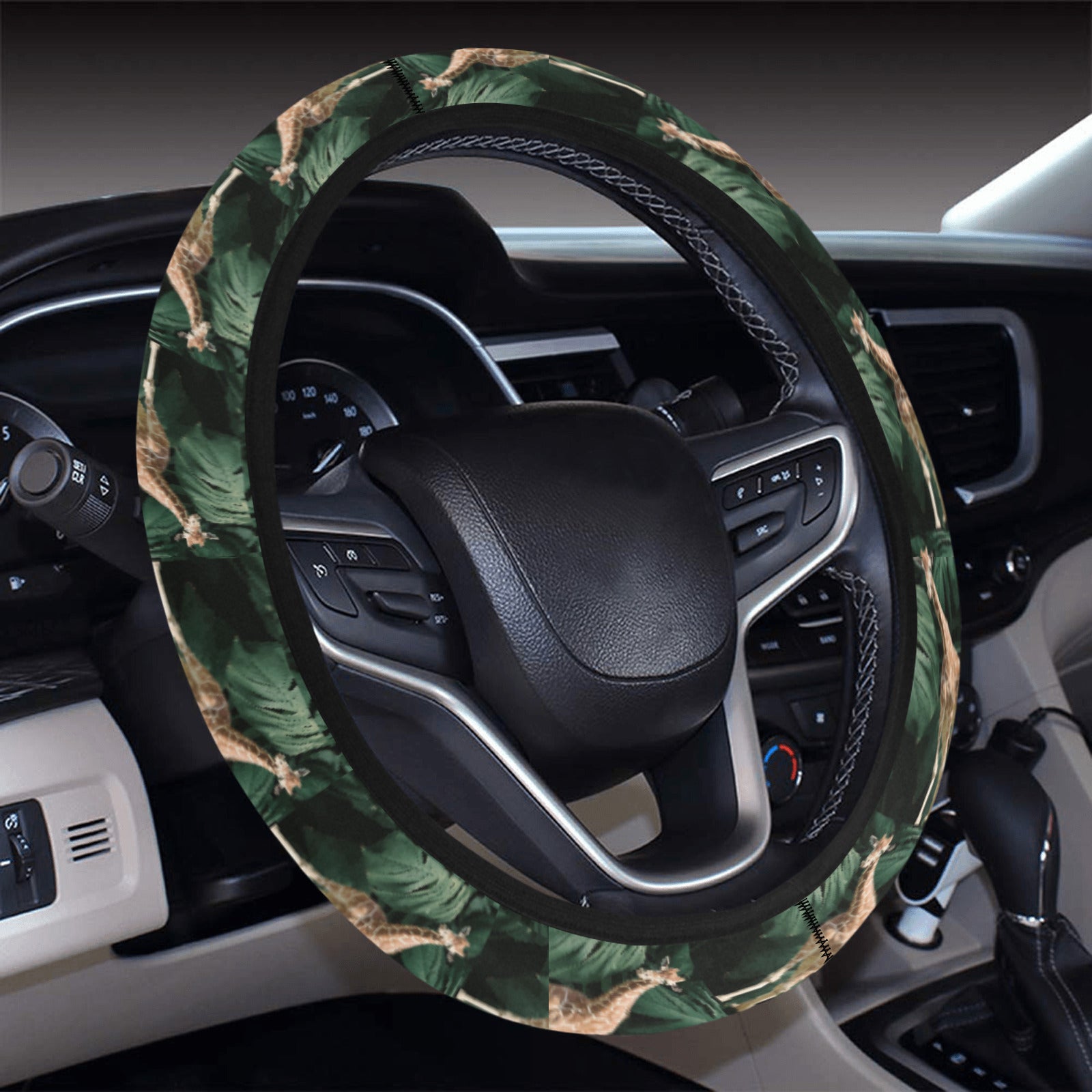 Tall Giraffe Steering Wheel Cover Steering Wheel Cover with Elastic Edge