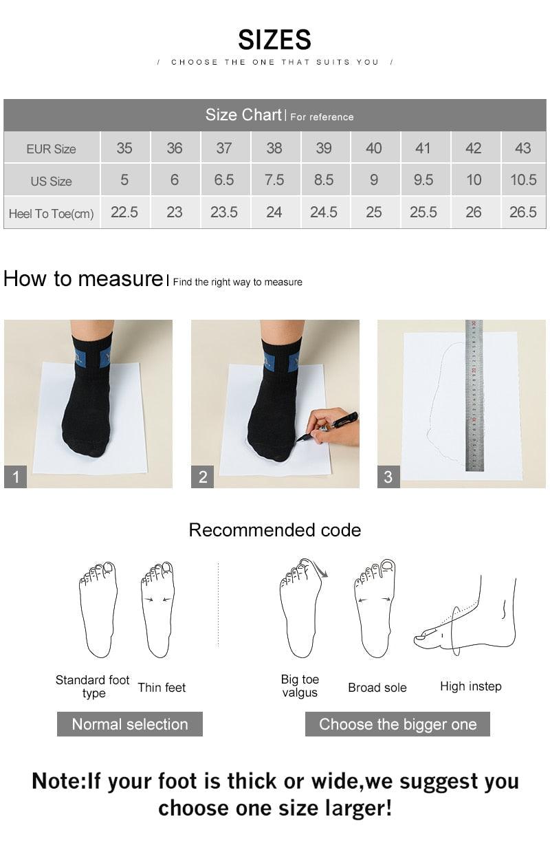 Elegant Women's Lace Up Thick Platform Lightweight Casual Sneakers