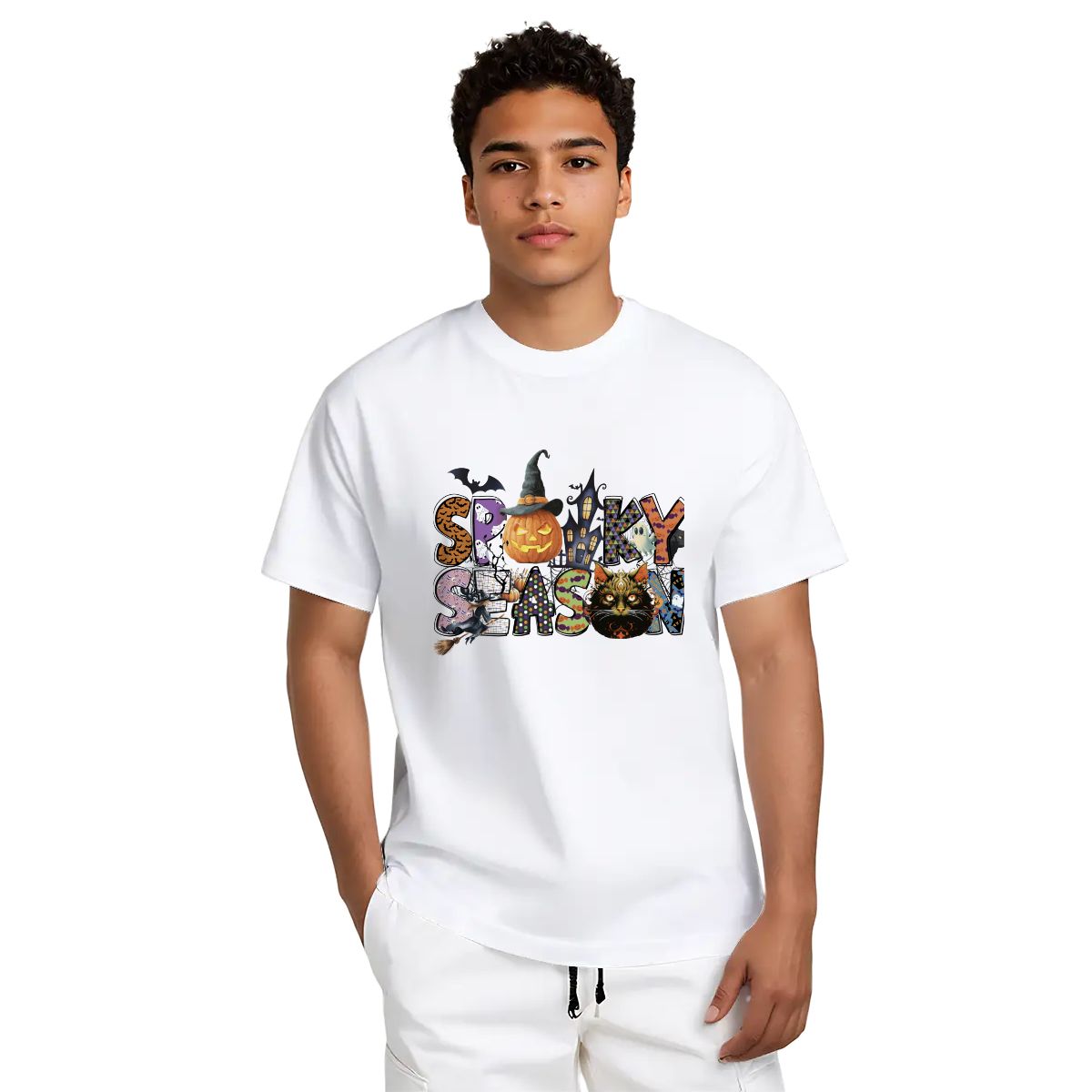 Halloween Spooky Season Gildan 5000 Unisex Cotton T-shirt