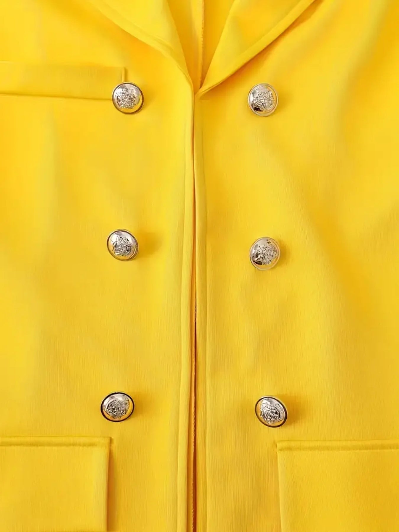 Women's Fashionable 2-piece Solid Color Jacket And Printed Pants Suit