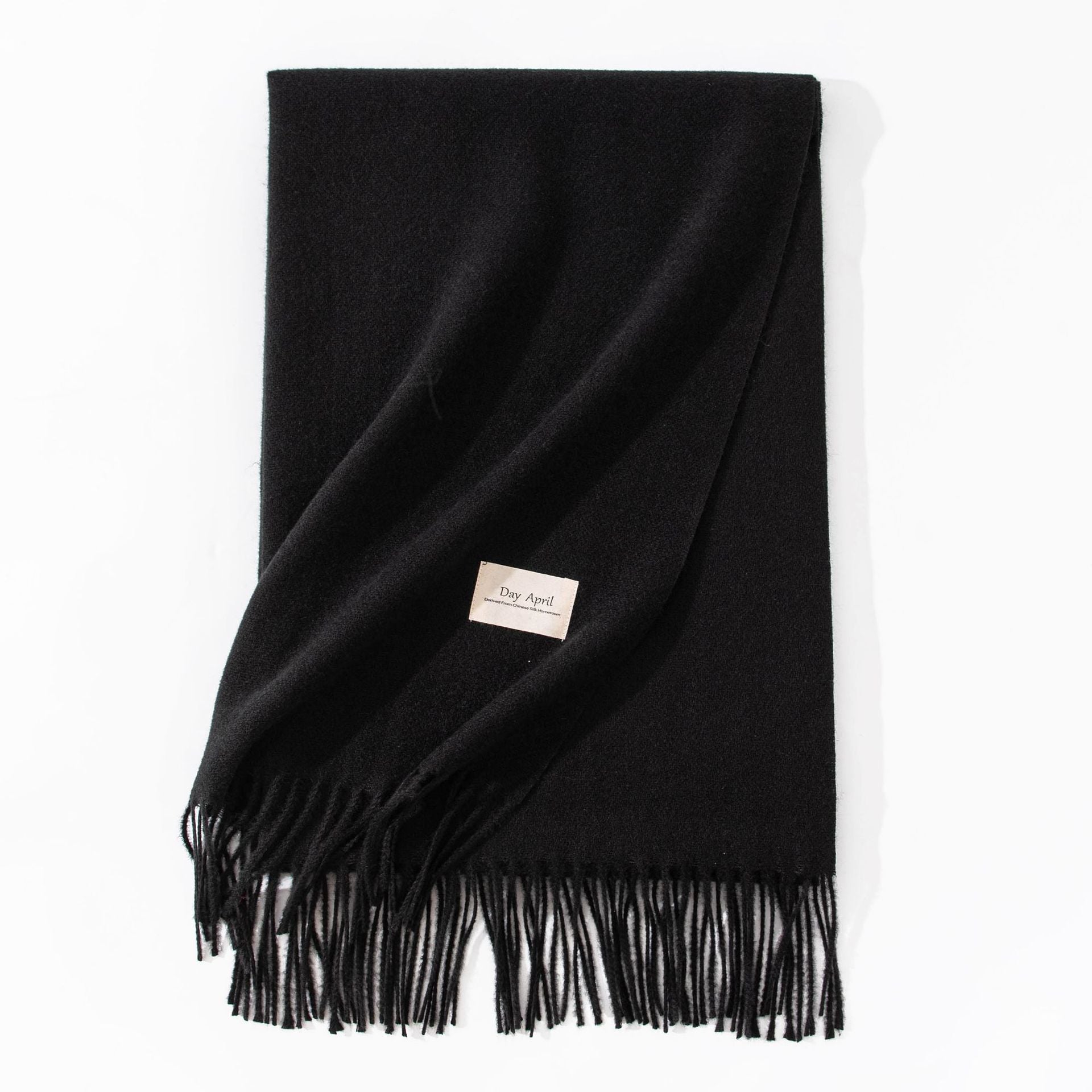 Women's Pure Color Faux Cashmere Winter Scarf