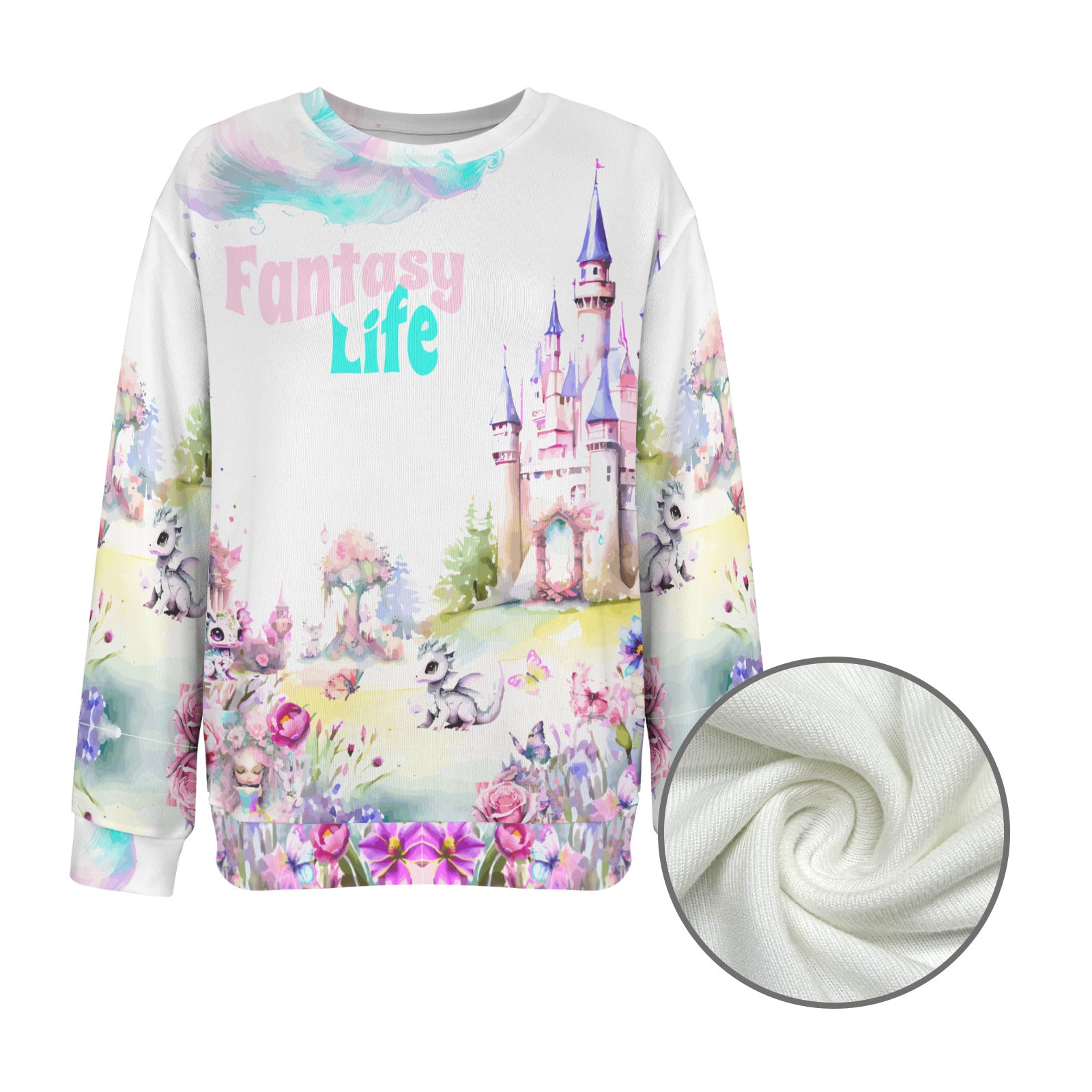 Fantasy Life Women's Crew Neck Long Sleeve Sweater | Ships from USA
