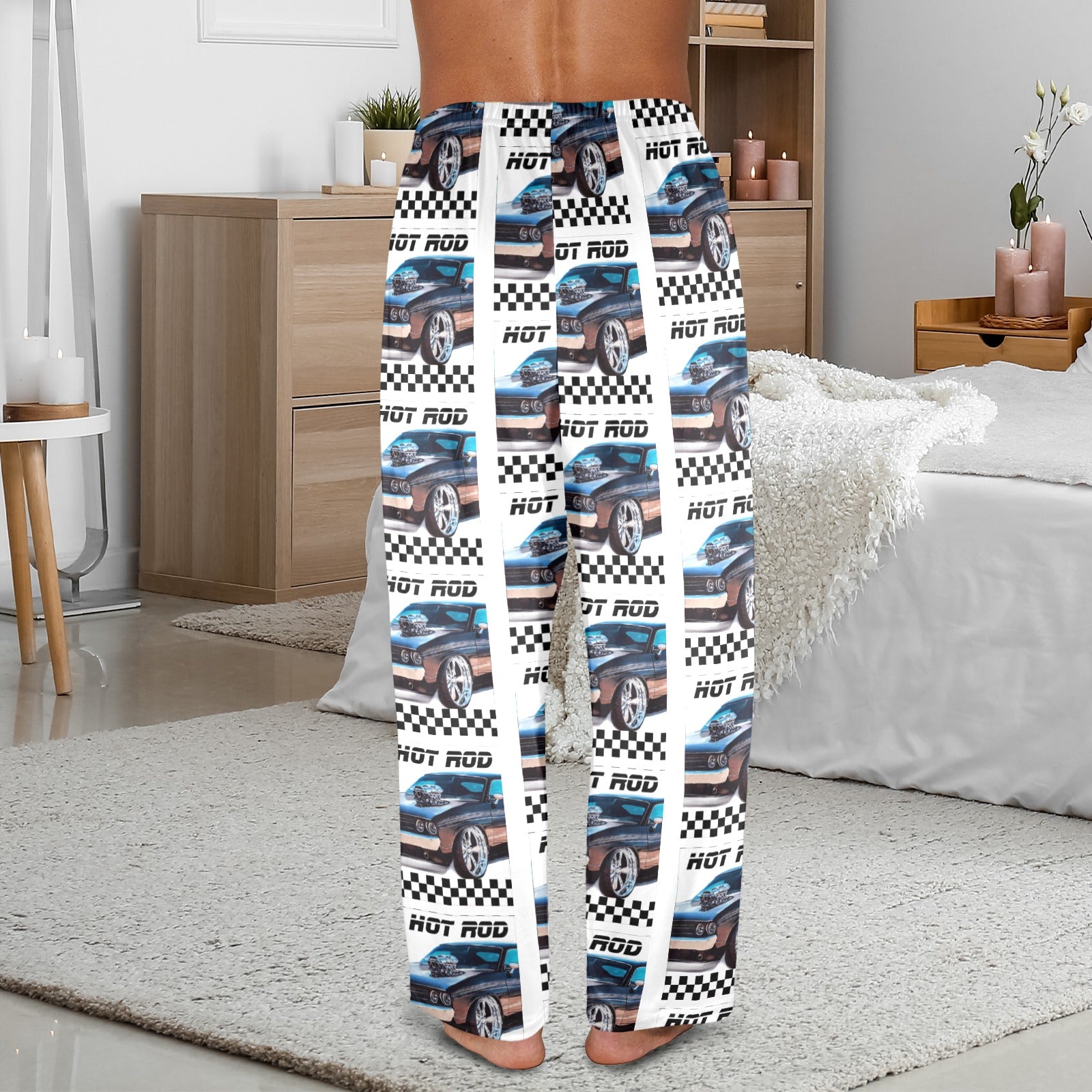 Men's Hot Rod Muscle Car Pajama Pants (Made in USA)