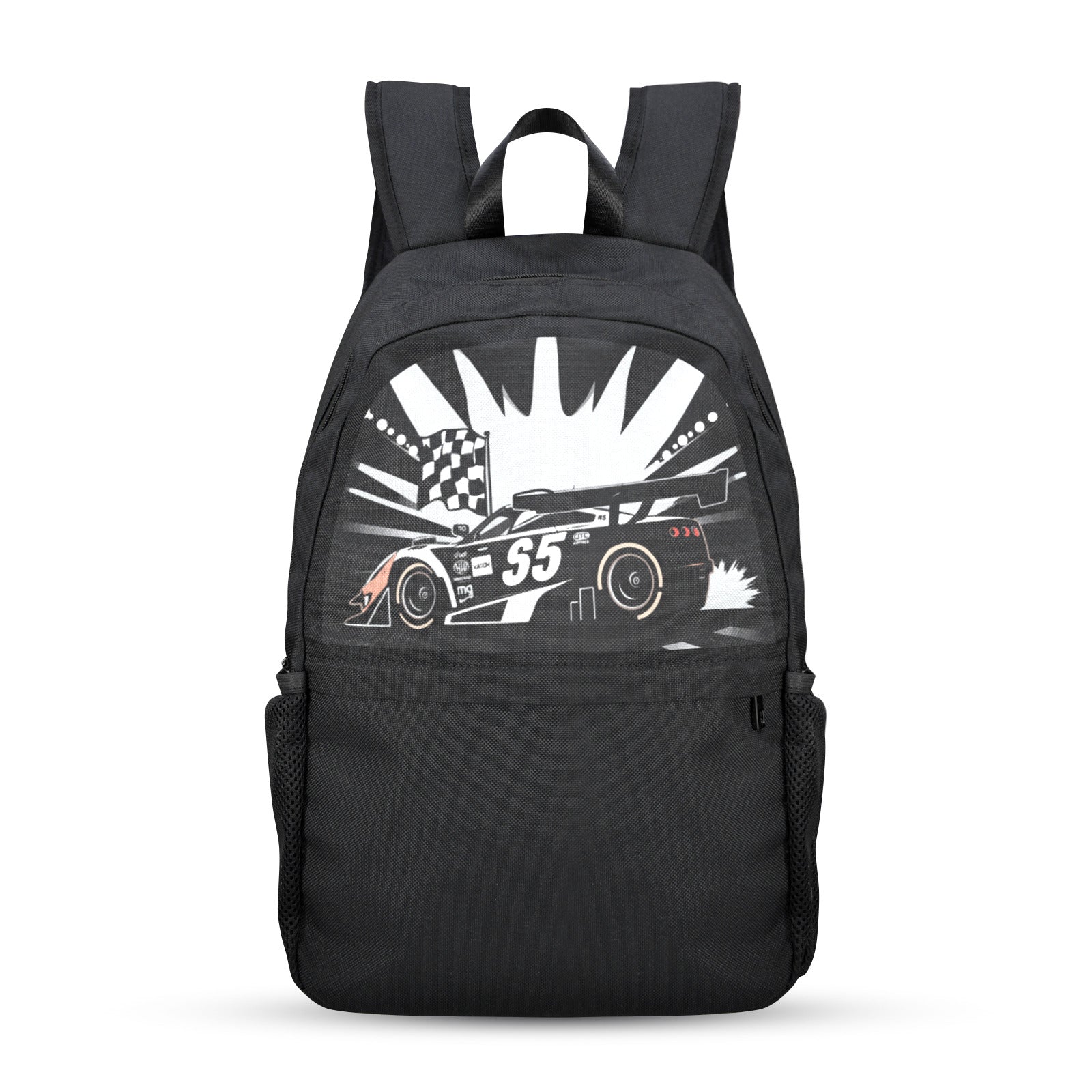 Race Car Winner Casual Backpack (Upper Part Printing) (Model 1753)