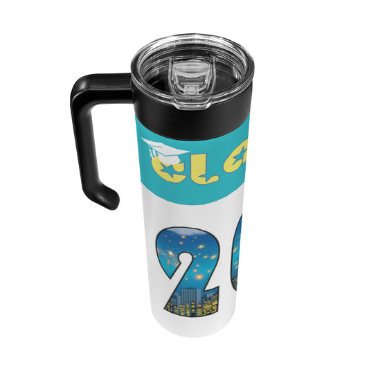 Class of 2027 600ml Insulated Water Bottle with Screw On Handle