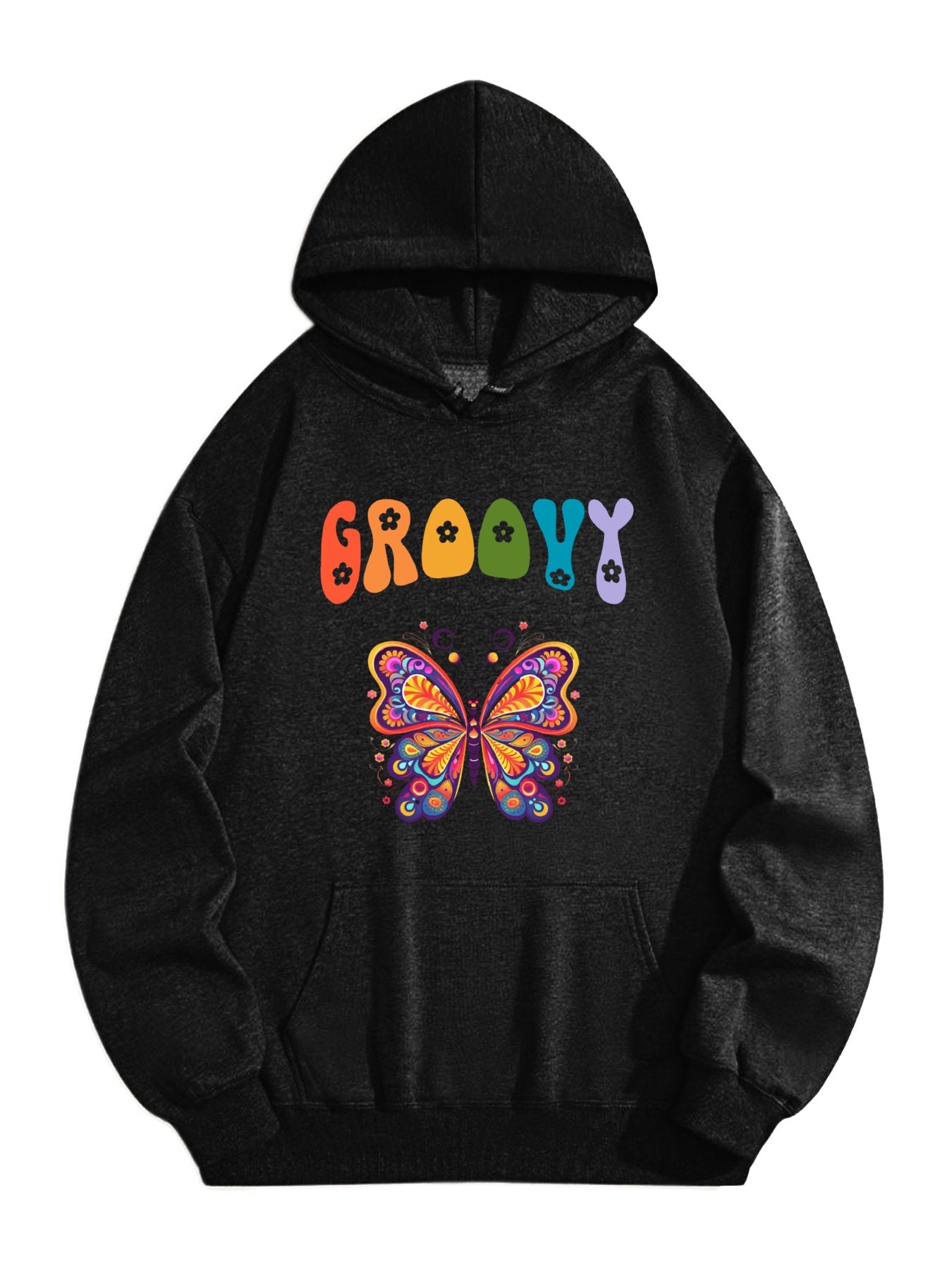 DTF 180gsm Hooded Sweatshirt with Drawstring(Dual-sided Printing)