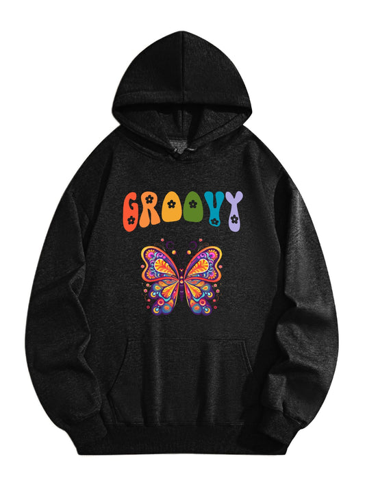 DTF 180gsm Hooded Sweatshirt with Drawstring(Dual-sided Printing)