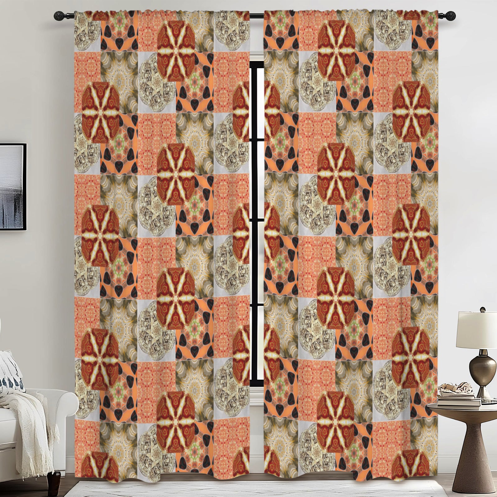 Crazy Quilt Heritage Revival Floor-To-Ceiling Curtains -  52