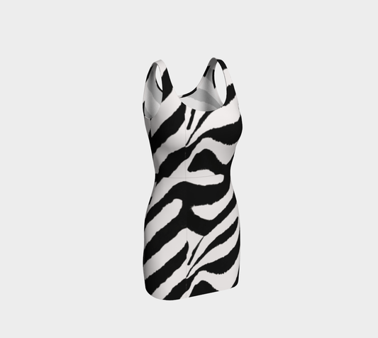 Zebra Stripes Short Bodycon Dress