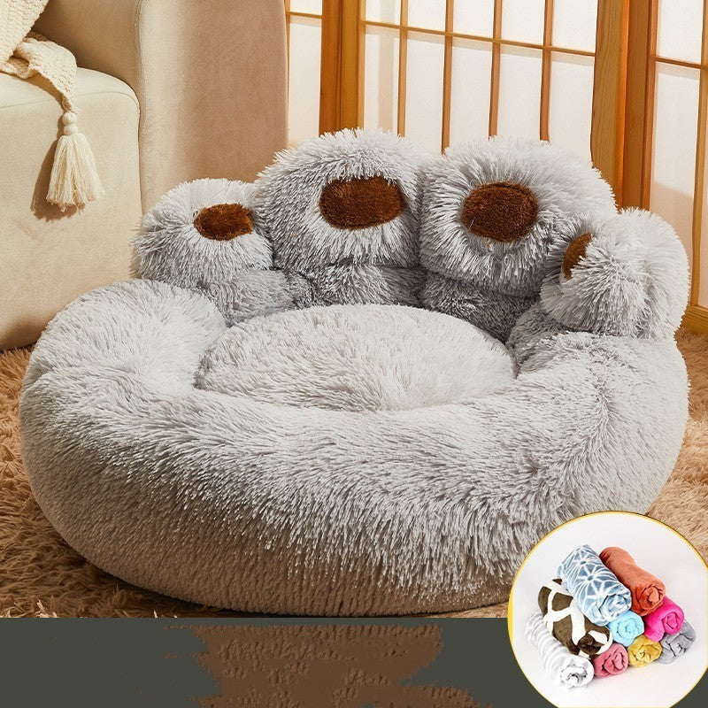 Kennel Warm Medium Large Dog Bed Fleece-lined Sofa Mattress