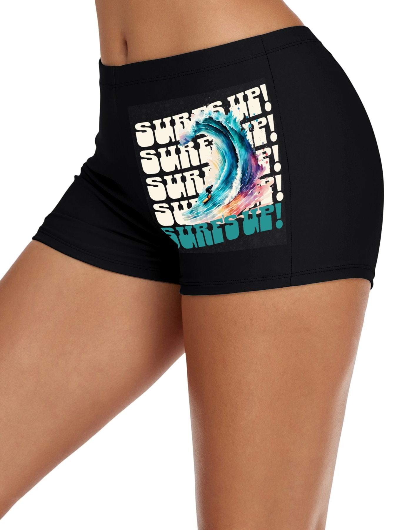 Surf's Up Boxer Brief Boyshorts for Women (Made in USA)