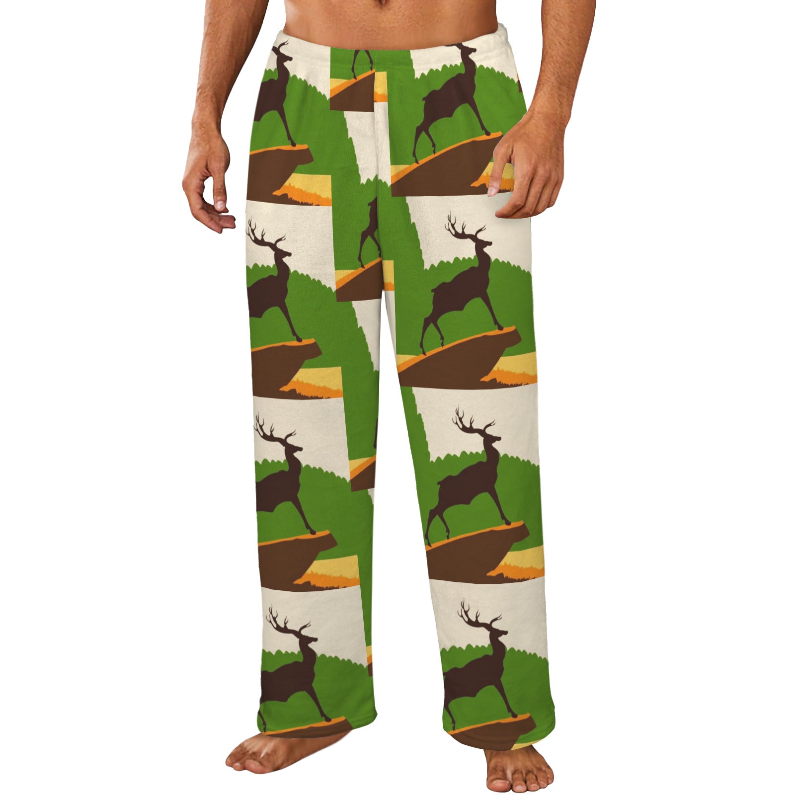 Wild Buck Men's Flannel Pajama Trousers (Made in the USA)