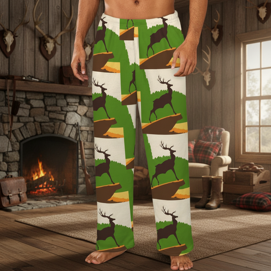 Wild Buck Men's Flannel Pajama Trousers (Made in the USA)