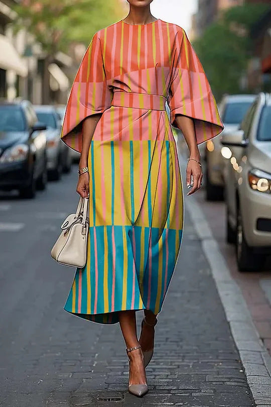 Female Creative Casual Printing Elegant Dress