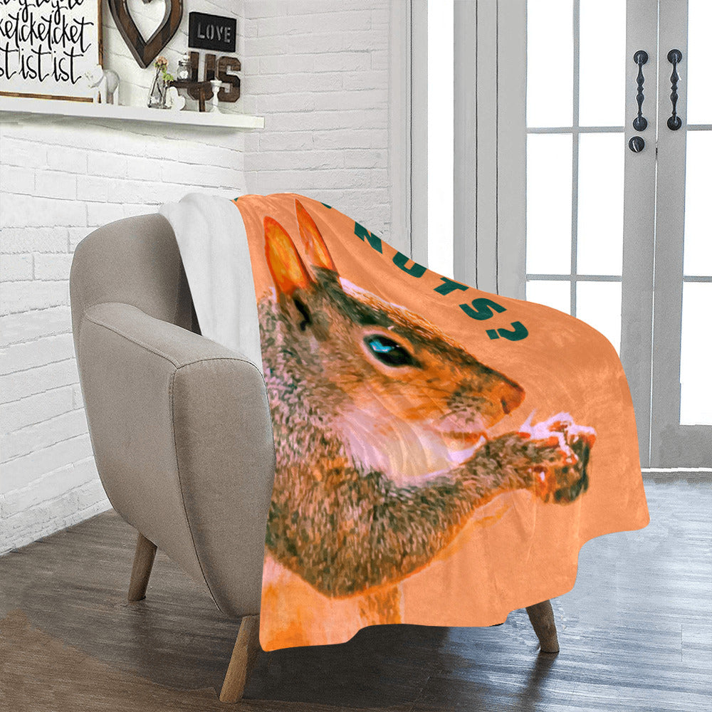 Are You Nuts Squirrel Ultra-Soft Micro Fleece Blanket 40