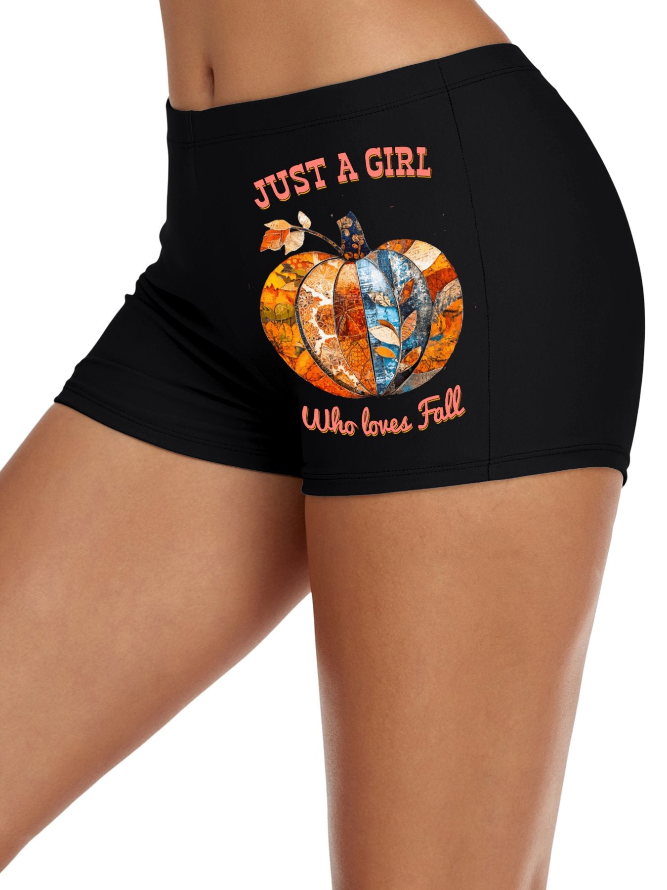 Just a Girl Who Loves Fall Boxer Brief Boyshorts for Women (Made in USA)