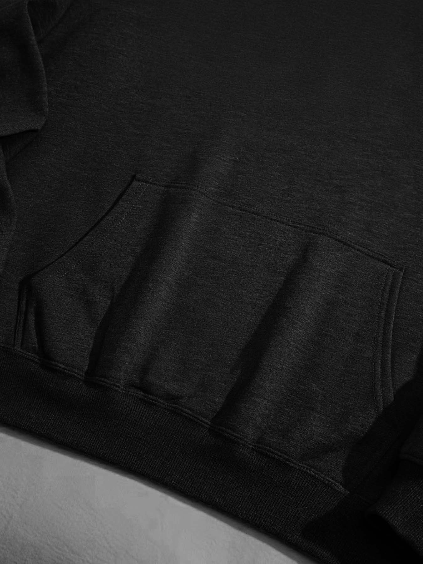 DTF 180gsm Hooded Sweatshirt with Drawstring(Dual-sided Printing)