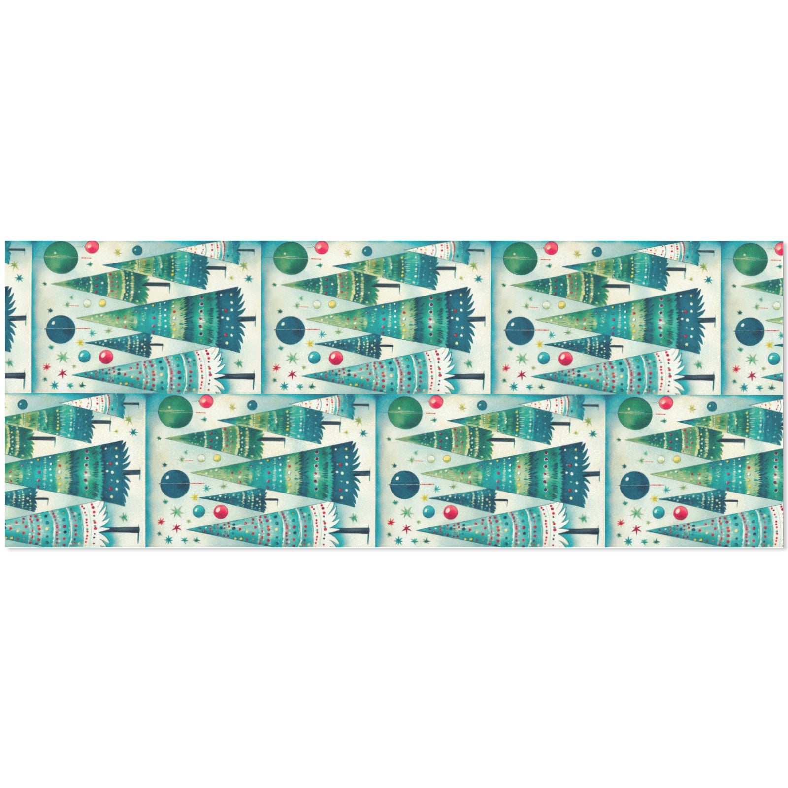 Vintage Christmas Trees Gift Wrapping Paper 58