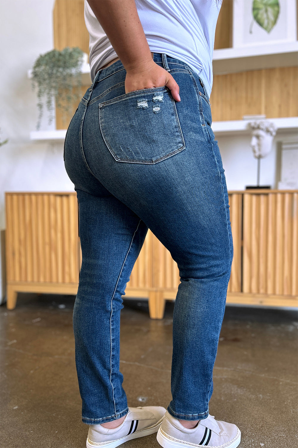 Women's Judy Blue Full Size Tummy Control High Waist Slim Jeans