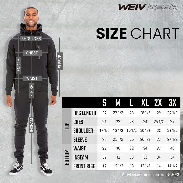 Men's Full Zip Sweat Pants Track Suit