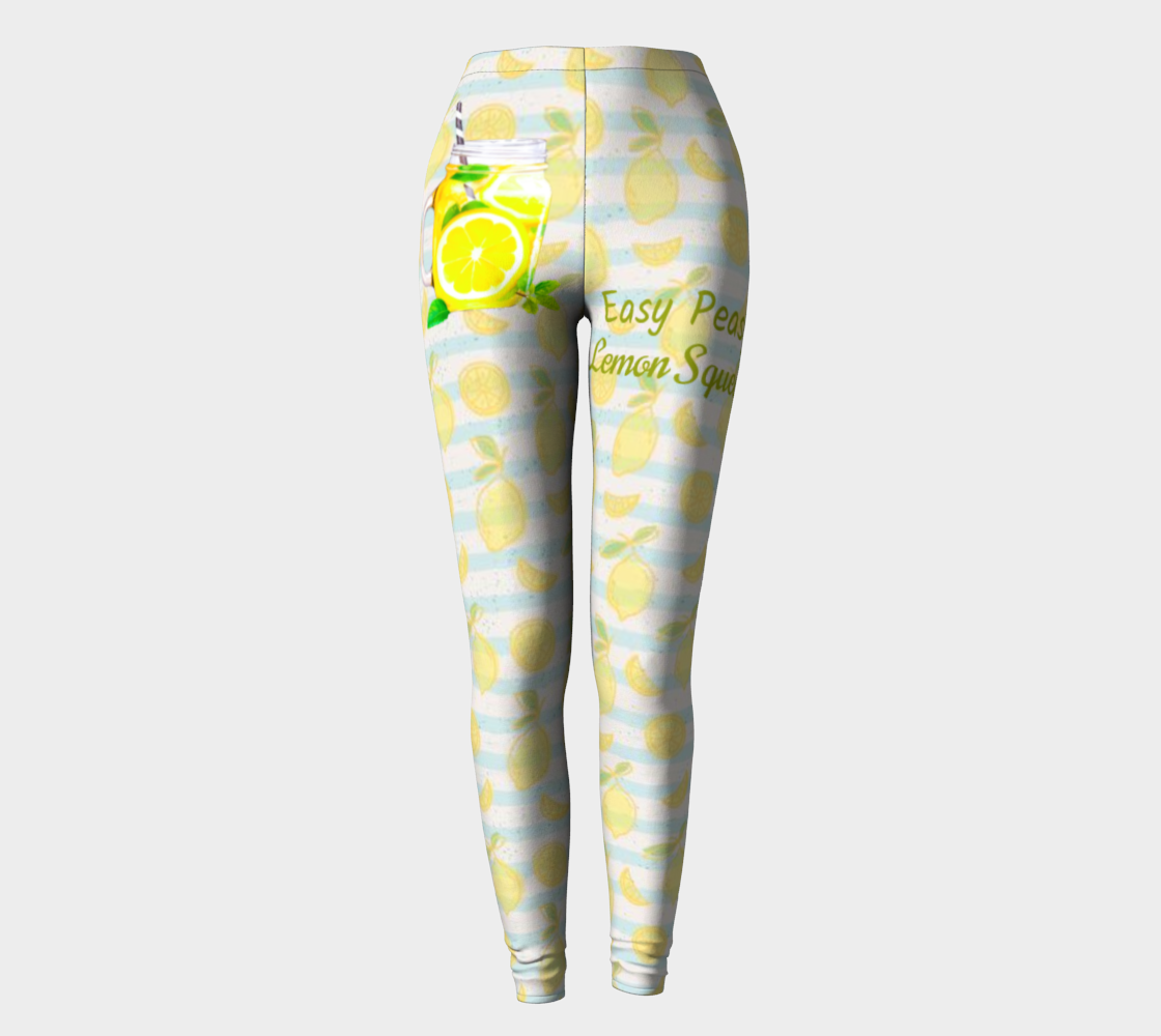 Easy Peasy Lemon Squeezy Yellow Leggings