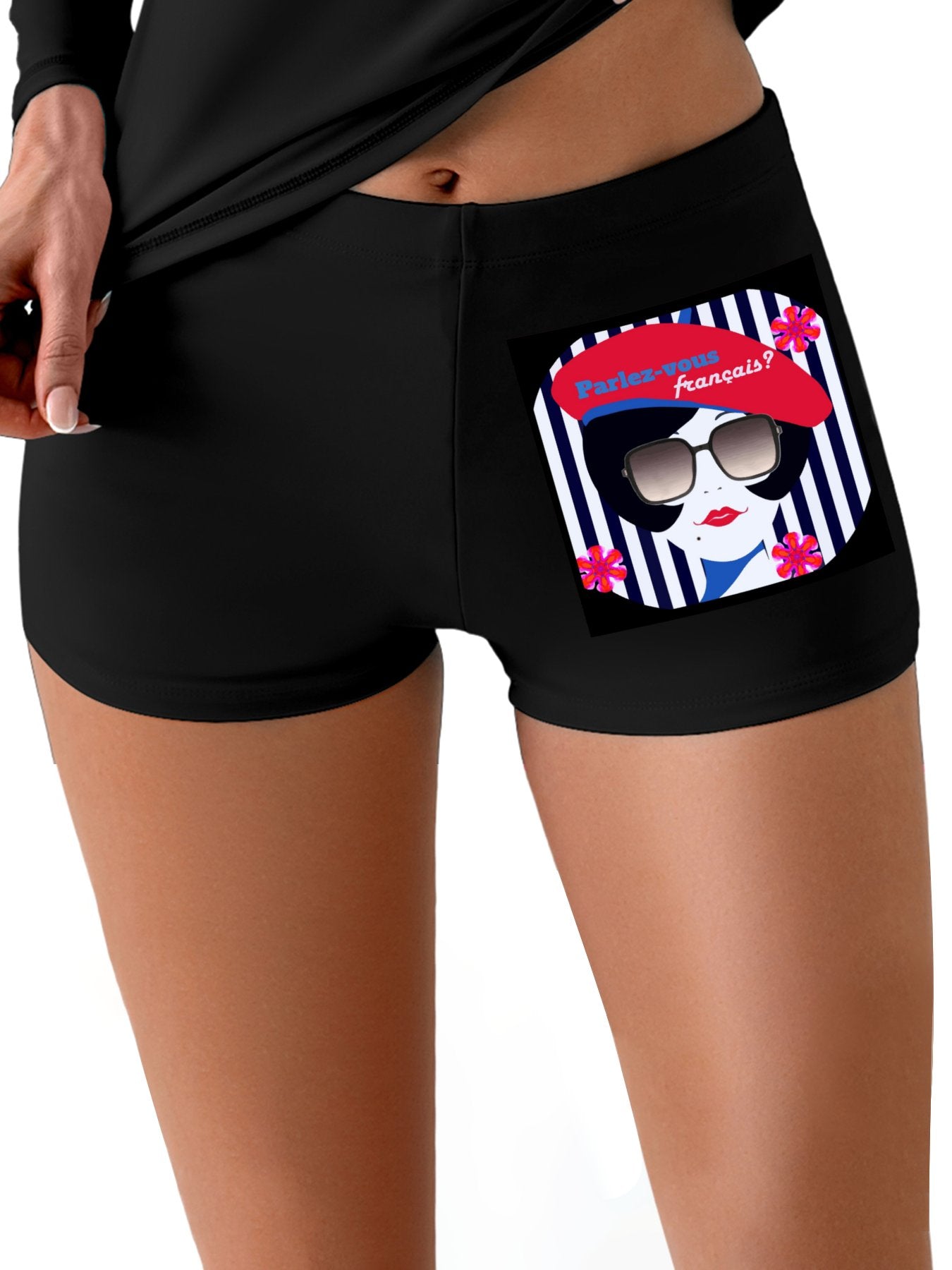 Parlez-vous Francais? French Girl Boxer Brief Boyshorts for Women (Made in USA)