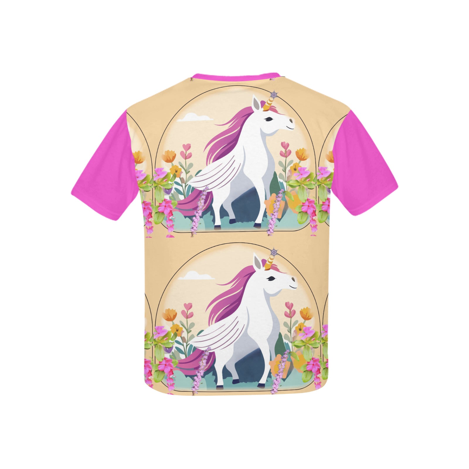 Child's Unicorn with Wings Printed T-shirt (Made in USA)