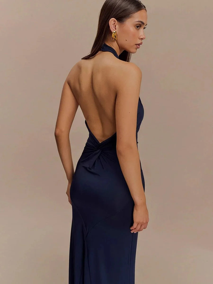backless hot dress Sexy Backless Butterfly Bodycon Maxi Dress