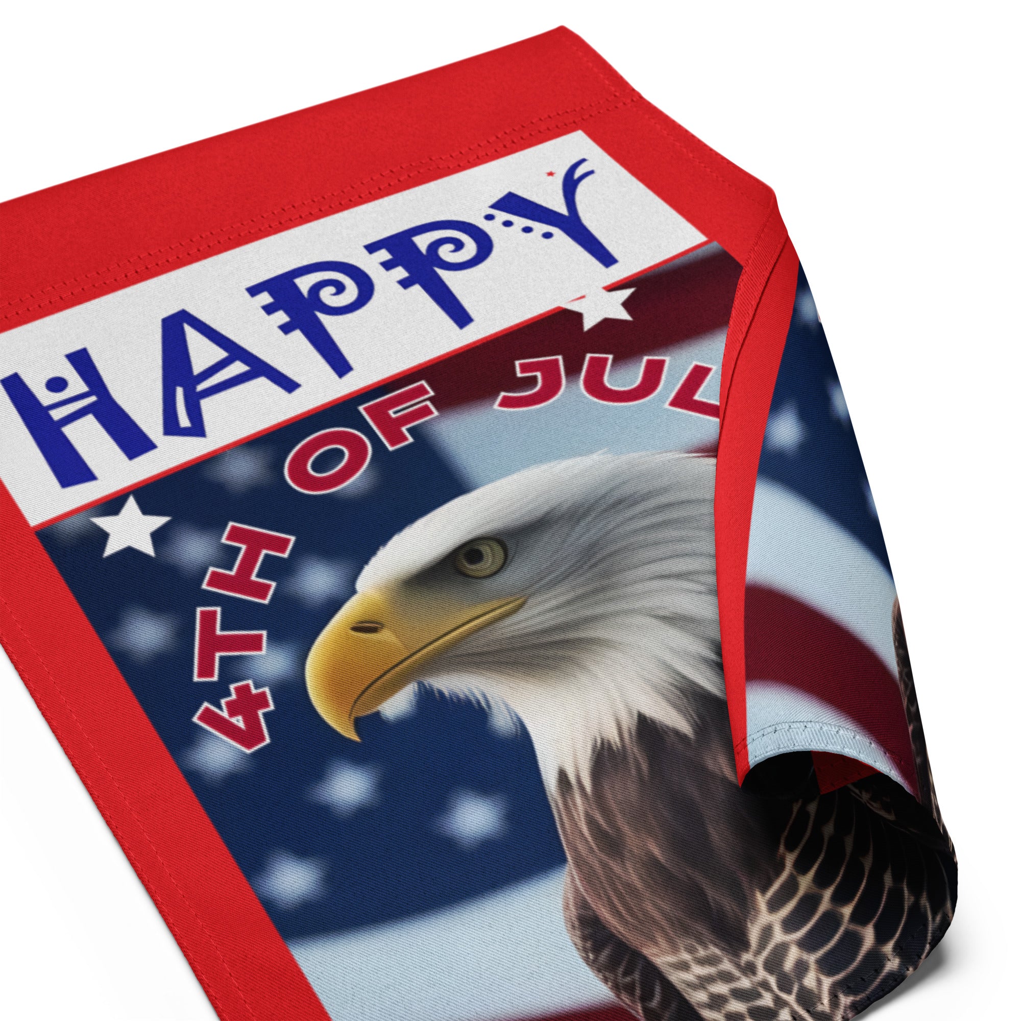 Happy 4th of July with Bald Eagle Garden Flag - 12