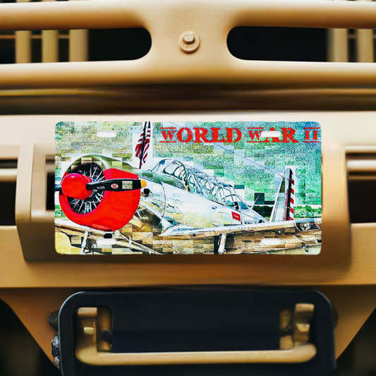 American World War 2 Airplane License Plate - Shell Design Boutique