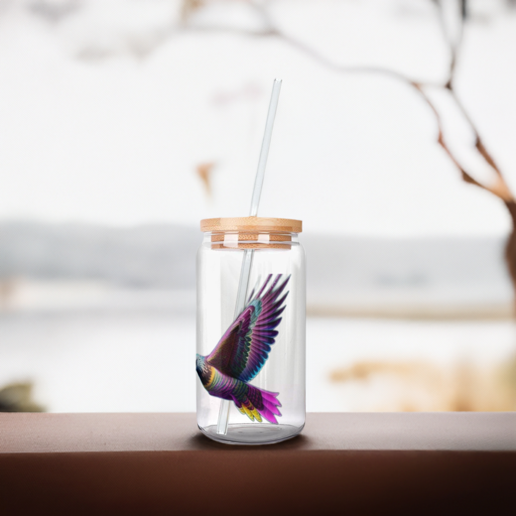 Vasos de lata de refresco Purple Birds