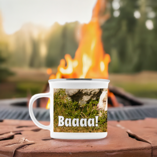 Baaaa! Baby Goat Camp Mug 10 oz. - Shell Design Boutique