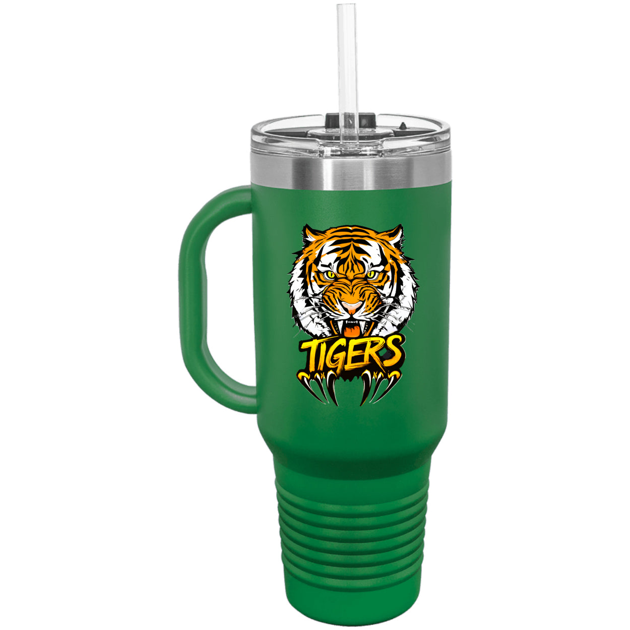 Tiger with Claws Polar Camel 40 oz. Travel Mug with Handle & Straw
