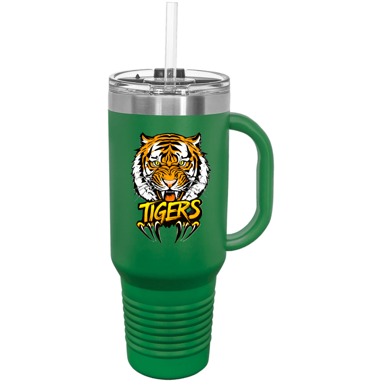 Tiger with Claws Polar Camel 40 oz. Travel Mug with Handle & Straw