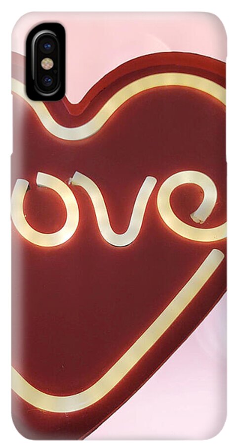 Heart-Shaped Love Neon Sign - Phone Case