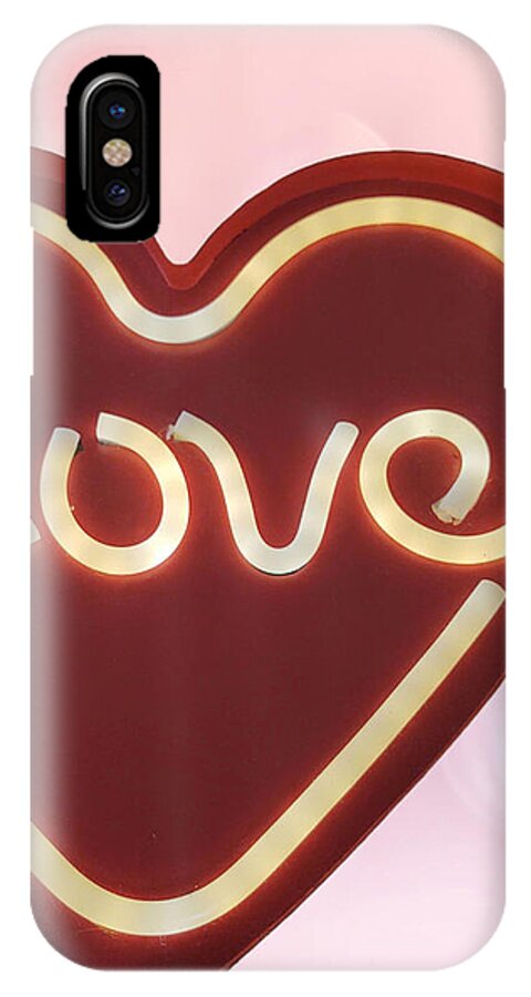 Heart-Shaped Love Neon Sign - Phone Case