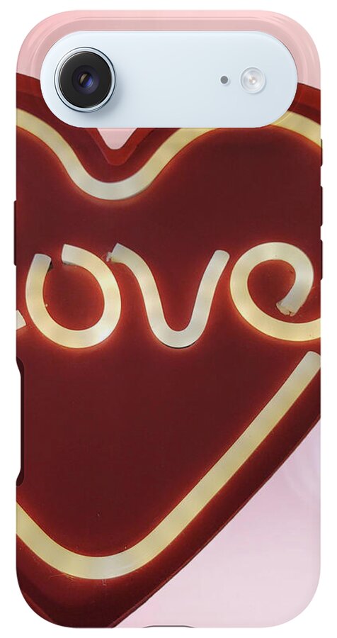 Heart-Shaped Love Neon Sign - Phone Case