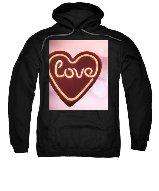 Heart-Shaped Love Neon Sign - Sweatshirt