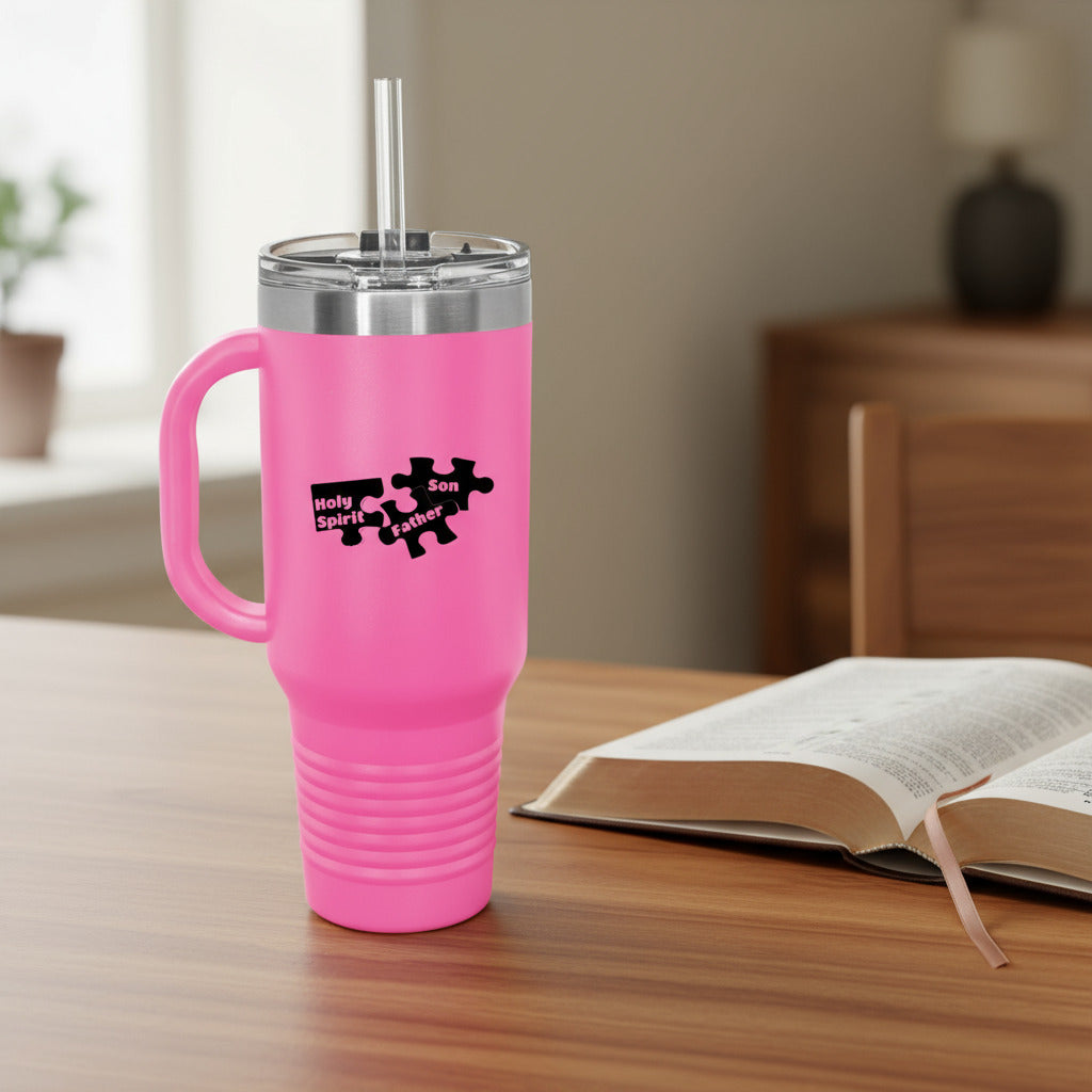 Father Son & Holy Spirit Religious Polar Camel 40 oz Tumbler with Handle & Straw