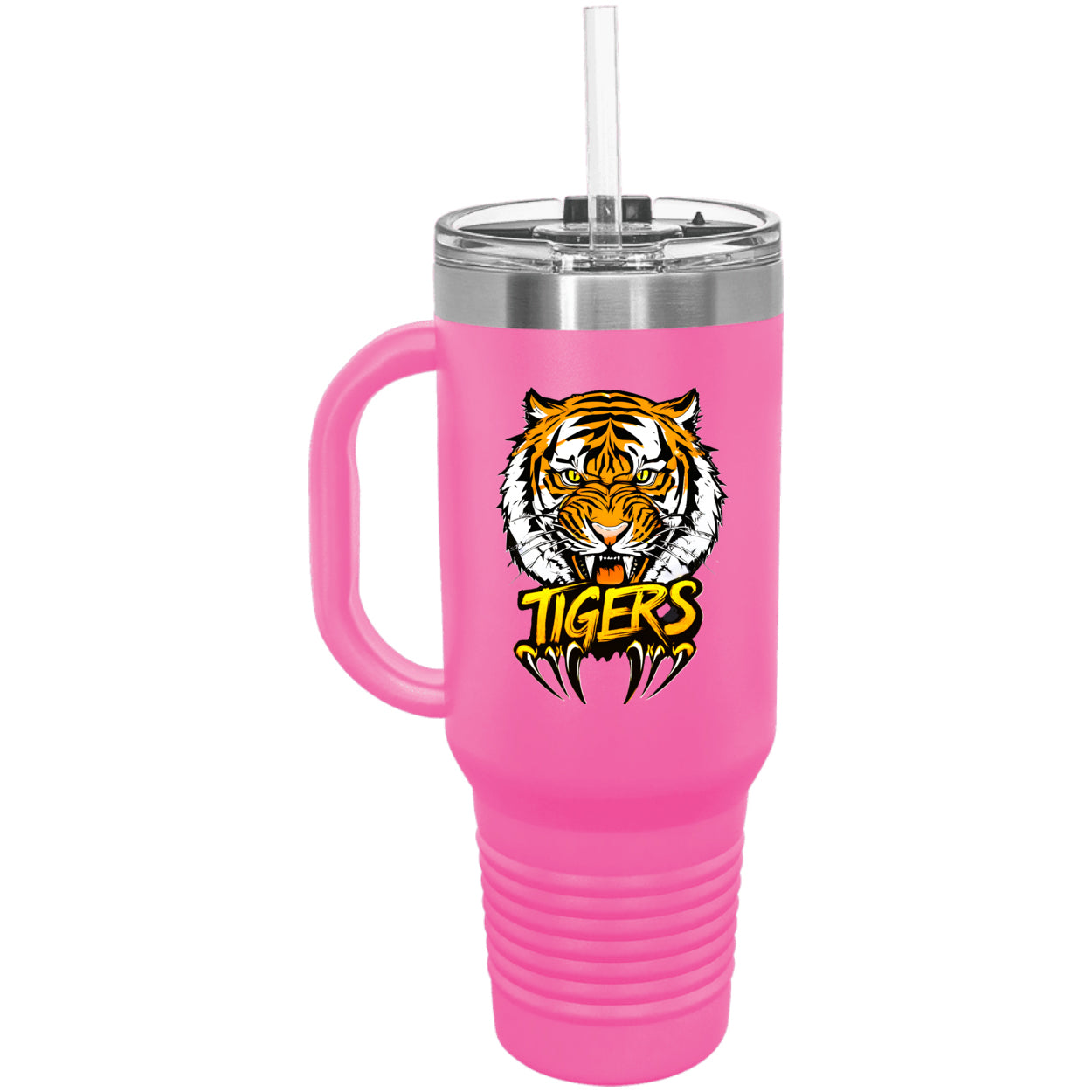Tiger with Claws Polar Camel 40 oz. Travel Mug with Handle & Straw