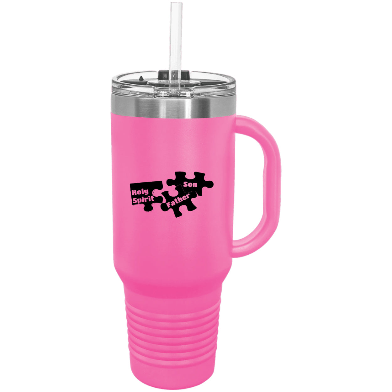 Father Son & Holy Spirit Religious Polar Camel 40 oz Tumbler with Handle & Straw